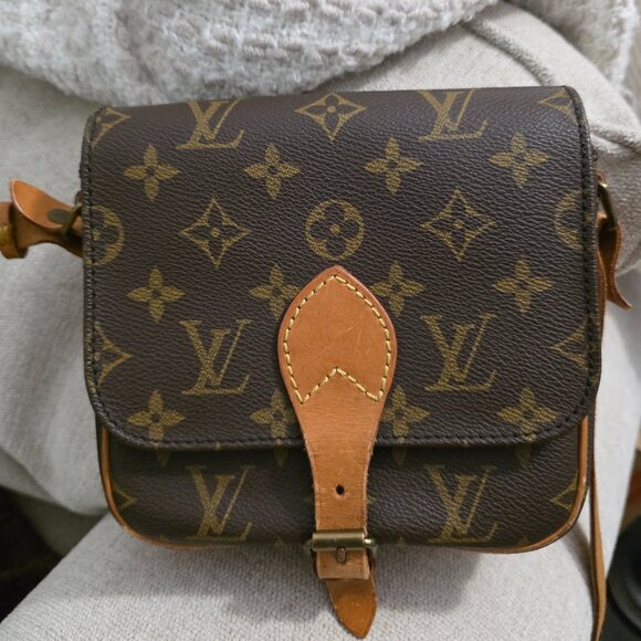 LOUIS VUITTON Monogram Mini Cartouchiere Crossbody Bag - Picture 1 of 12